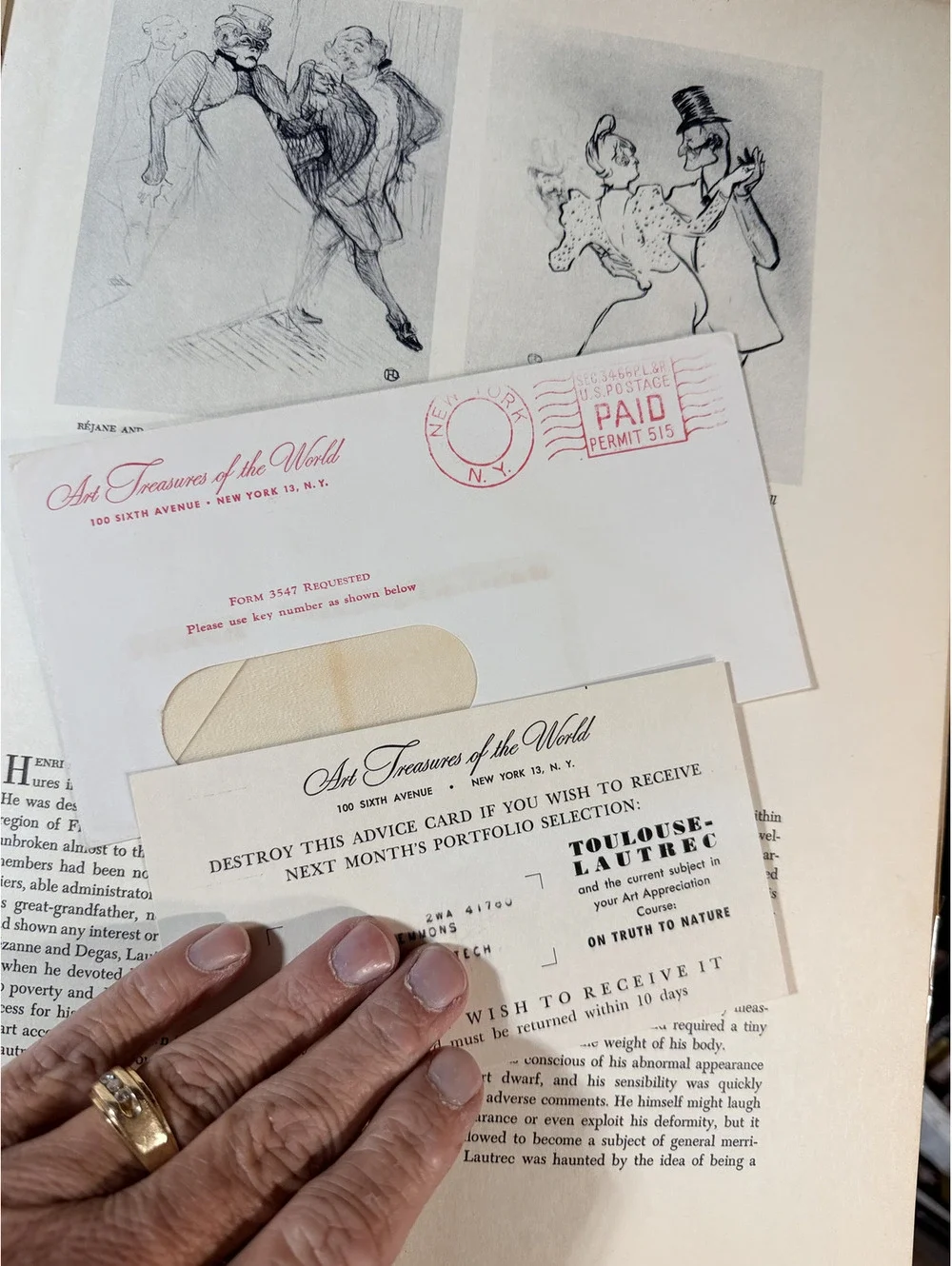Toulouse-Lautrec Portfolio with 16 Full Color Prints, 1952
